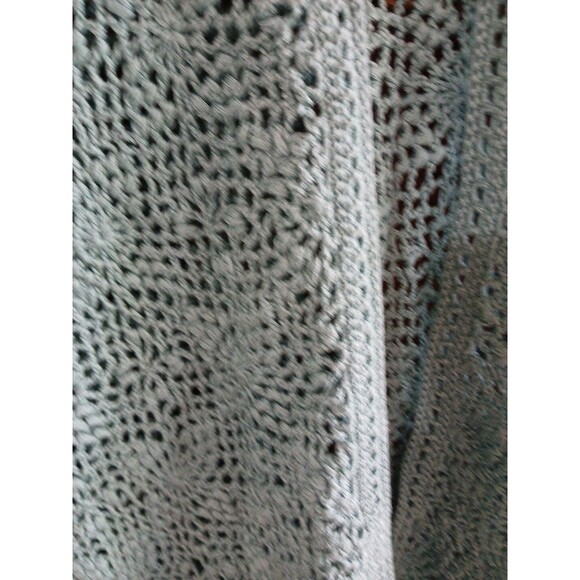 Jones Of New York Sleeveless Crochet-Knit Cardigan Sweater Turquoise W-2x [$109) - Picture 7 of 16